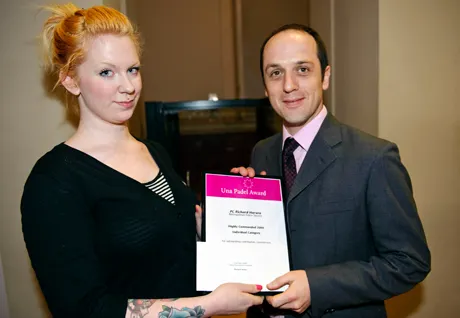 Hackney policeman receives Una Padel Award