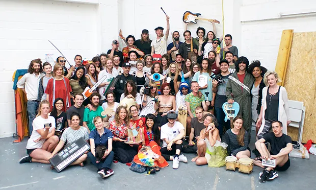 Artists and residents from Vittoria Wharf