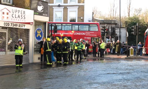 Stoke Newington flood: burst water main sees 350 people evacuated