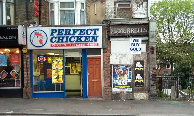 High fry: a chicken shop on Homerton High Street. Photograph: Wikimedia Commons