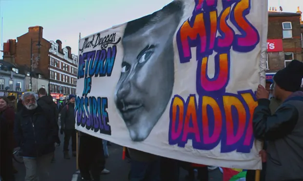 Protests in support of Mark Duggan.