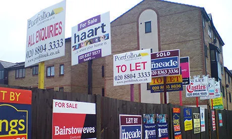 To let sign flats houses estate agent