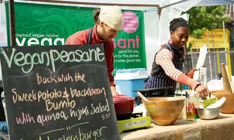 vegan peasant chatsworth road market