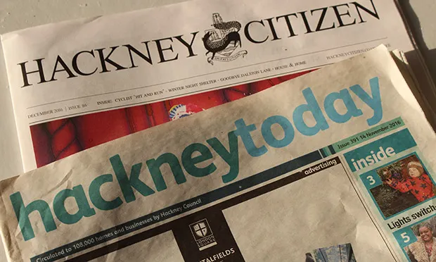Hackney Today has been competing with local newspapers for advertising
