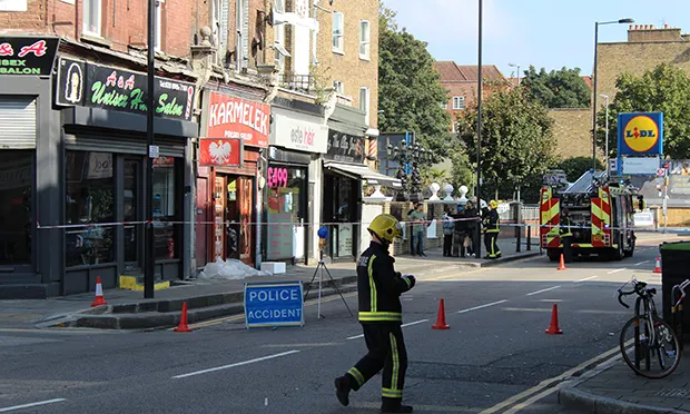 The parade of businesses in Well Street that has been closed