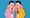 "Patented grinning style": Joan Cornella's characters' frozen cheeriness masks hilarious brutality. Image courtesy of the art