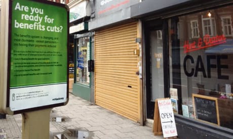 A-board with six sheet board. Photograph: Ella Jessel