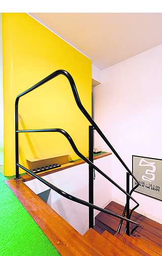 Vibrant: fittings in the flats are apparently ‘reminiscent of a luxury car’. Photograph: Anton Rodriguez