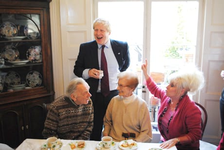 boris johnson barbara windsor contact the elderly