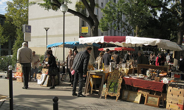 A flea market in Paris. Photograph: Demeester/Creative Commons
