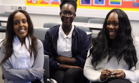 Three students from Our Lady's Convent