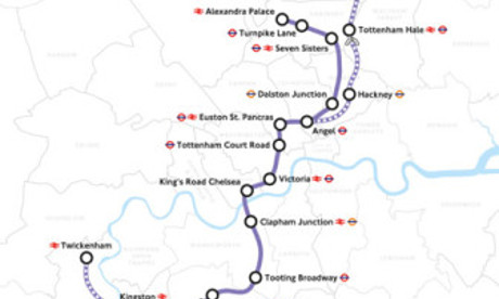The 2013 plans for the Crossrail route. Photograph: TfL
