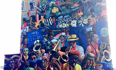 Dalston Peace Mural under threat cultural quarter regeneration