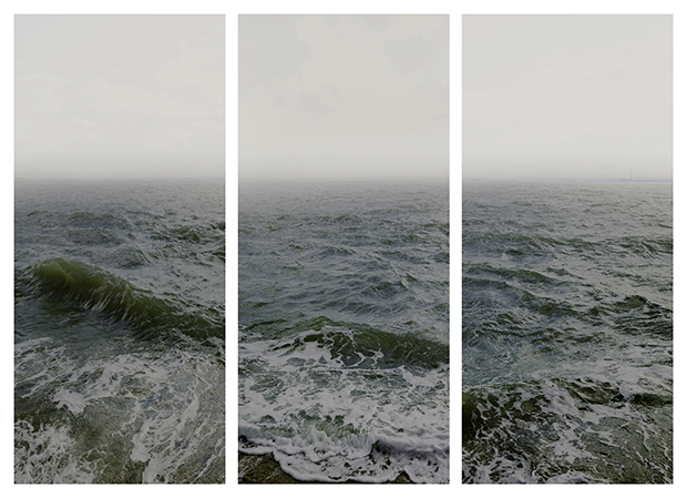 Water I part 1, 2 & 3, (Shoeburyness towards The Isle of Grain), England, 2015, by Nadav Kander, Courtesy of Flowers Gallery London and New York