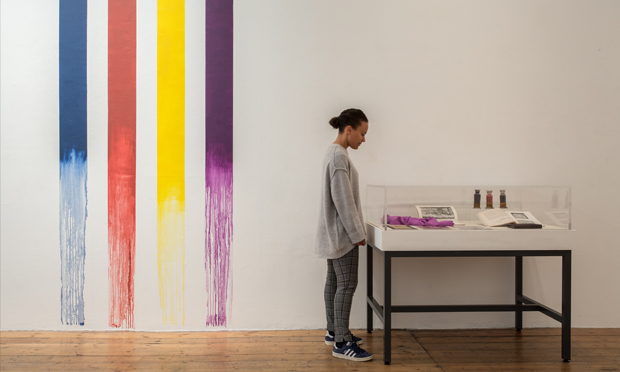 Raw Materials: Textiles installation. Photograph: Rob Harris