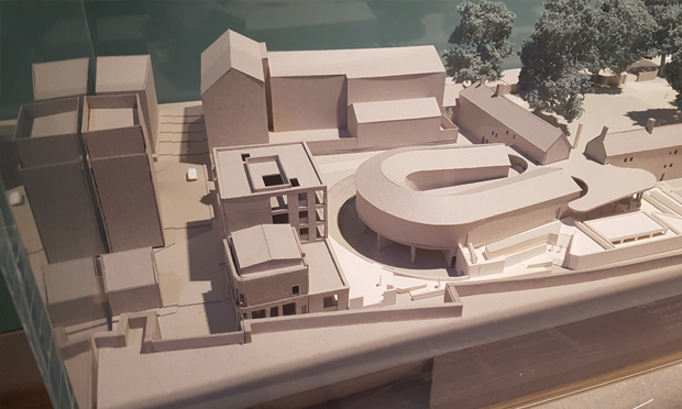 A scale model of the renovated Geffrye