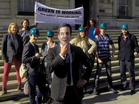 Green is working