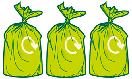 Green sacks