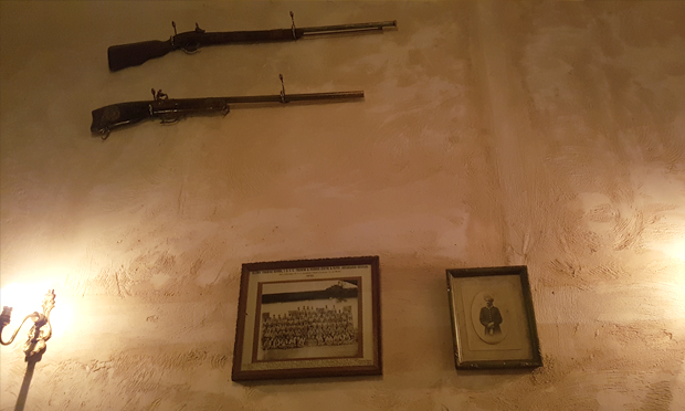 Gul & Sepoy's sandy interior. Photographs: Andrew Barnes