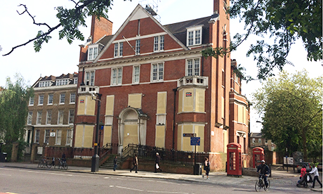 The now-closed Hackney Central Police Station