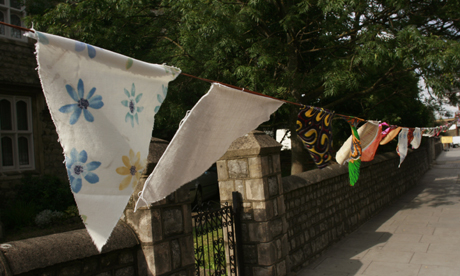Home-made bunting in Homerton
