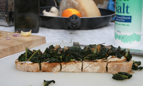 The humble kale makes a proud toast