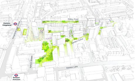 An artist's impression of an aerial view of the shopping centre site. Image: Local Dialogue