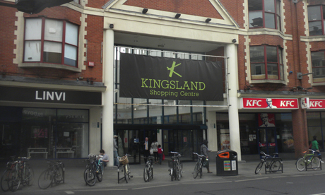 The Kingsland Shopping Centre. Photograph: Josh Loeb