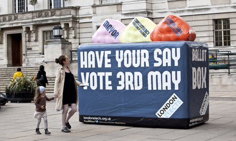 London Elects ballot box Hackney