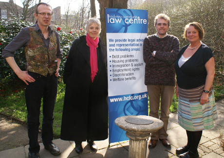 Hackney Community Law Centre staff and patron