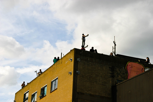 Main Yard gallery rooftop festivities Photo: © Jessica Mudditt
