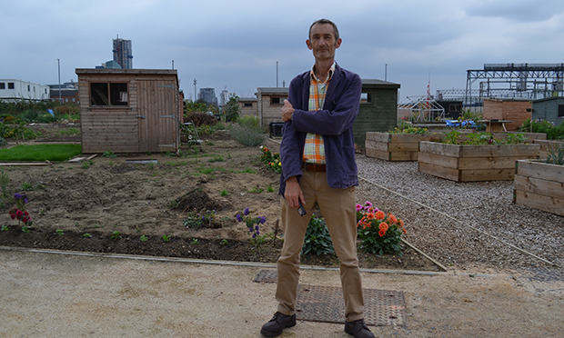 Moving on: Manor Gardening Society secretary Mark Harton says allotment holders have put the past behind them