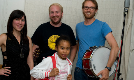 Words and music:  Collaborators on the Share More Air album collaproject. Photograph: Miriam Douglas