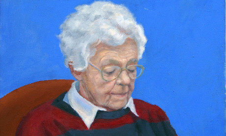 Detail from a portrait of Molly Carleton MBE by her niece Biddy Peppin. Photograph: Biddy Peppin
