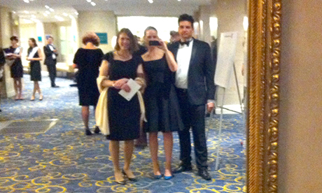 Ceremony selfie: Hackney Citizen at the 2014 Newspaper Awards. Photograph: Annalies Winny