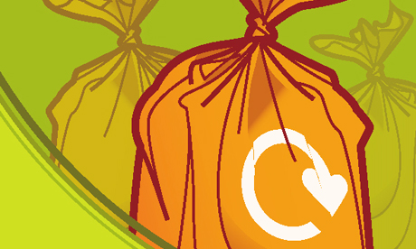 Orange sacks recycling