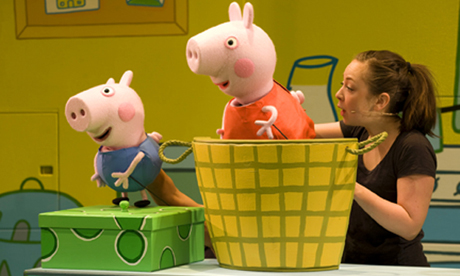 Peppa Pig's Party UK tour 09-10 George Pig Peppa Pig & Kerry Gooderson Photo by Pete Jones