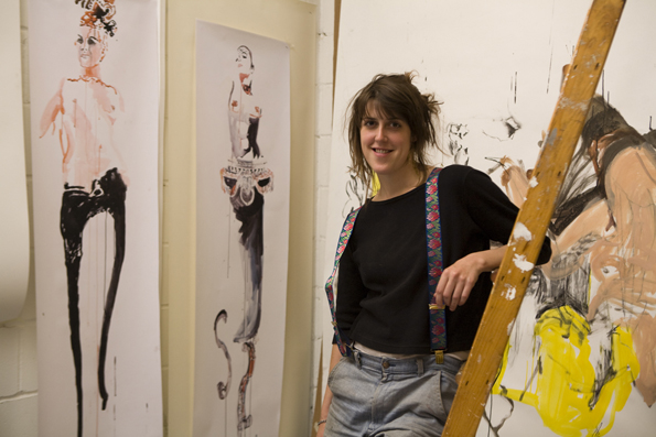 rosie_emerson_in_her_studio_in_hackney_wick Rosie Emerson in her studio, Hackney Wick