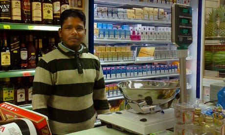 Karthik, owner of Shaheen Supermarket, Stoke Newington High Street