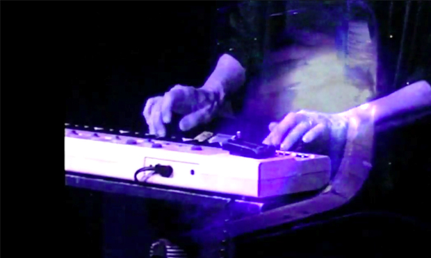 The Space Lady plays her Casiotone. Image courtesy NTS Radio