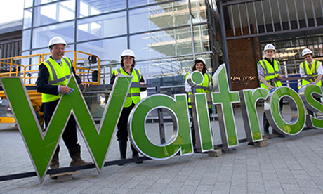 Aspirational: Waitrose says it 'aspires' to open a new store in Stoke Newington. This picture shows the opening of a new Waitrose in Oakgrove, Milton Keynes. Photograph: Waitrose/Facebook  