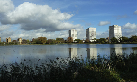 One of the reservoirs that will form part of the Woodberry Wetlands scheme.