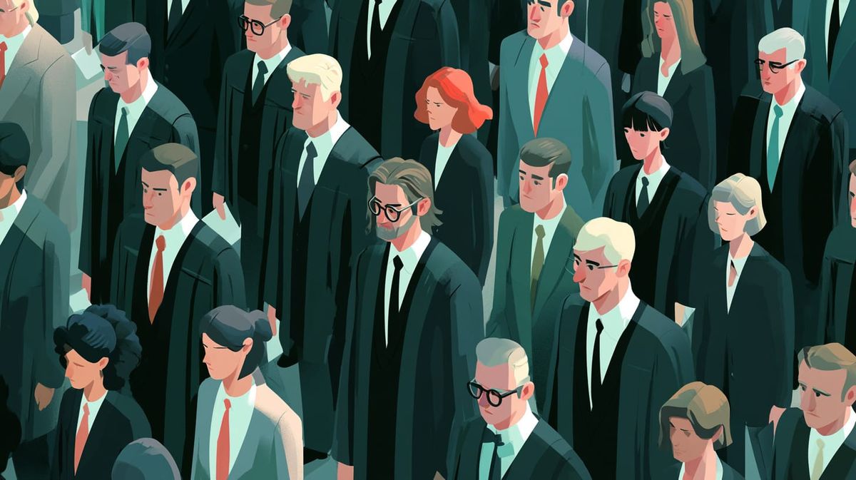 image of an army of lawyers