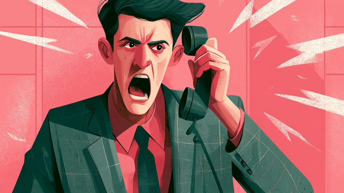 image of a complaining consumer