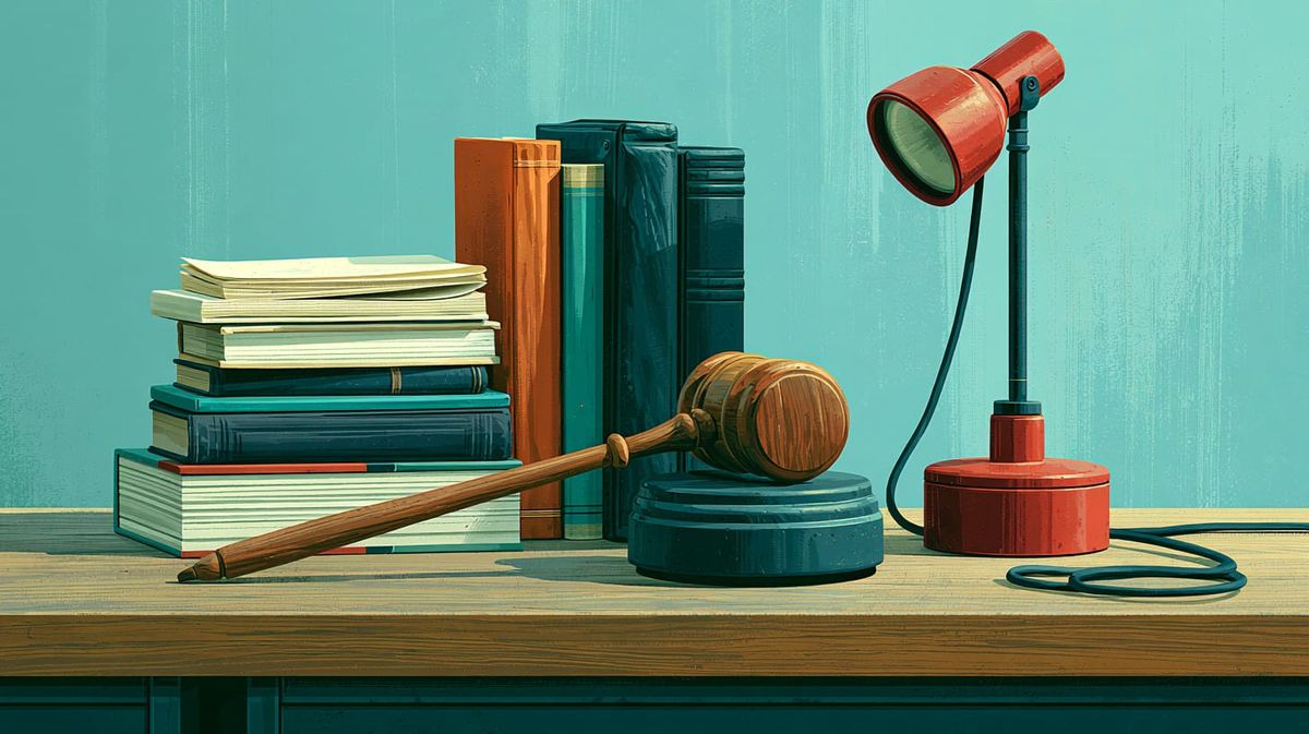 image of books and a judge's gave