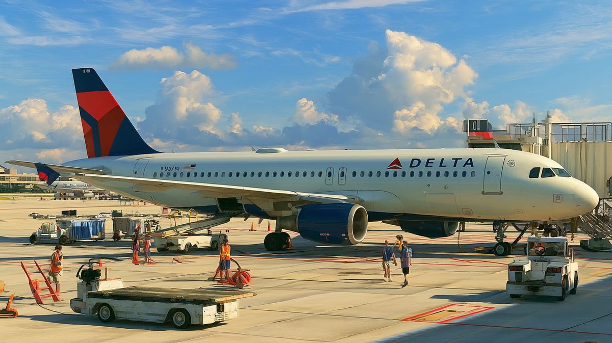 image of a Delta airliner