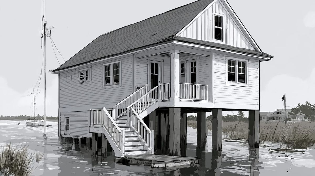 image of a raised home