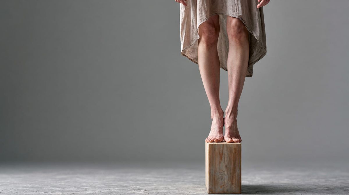 image of skinny feet