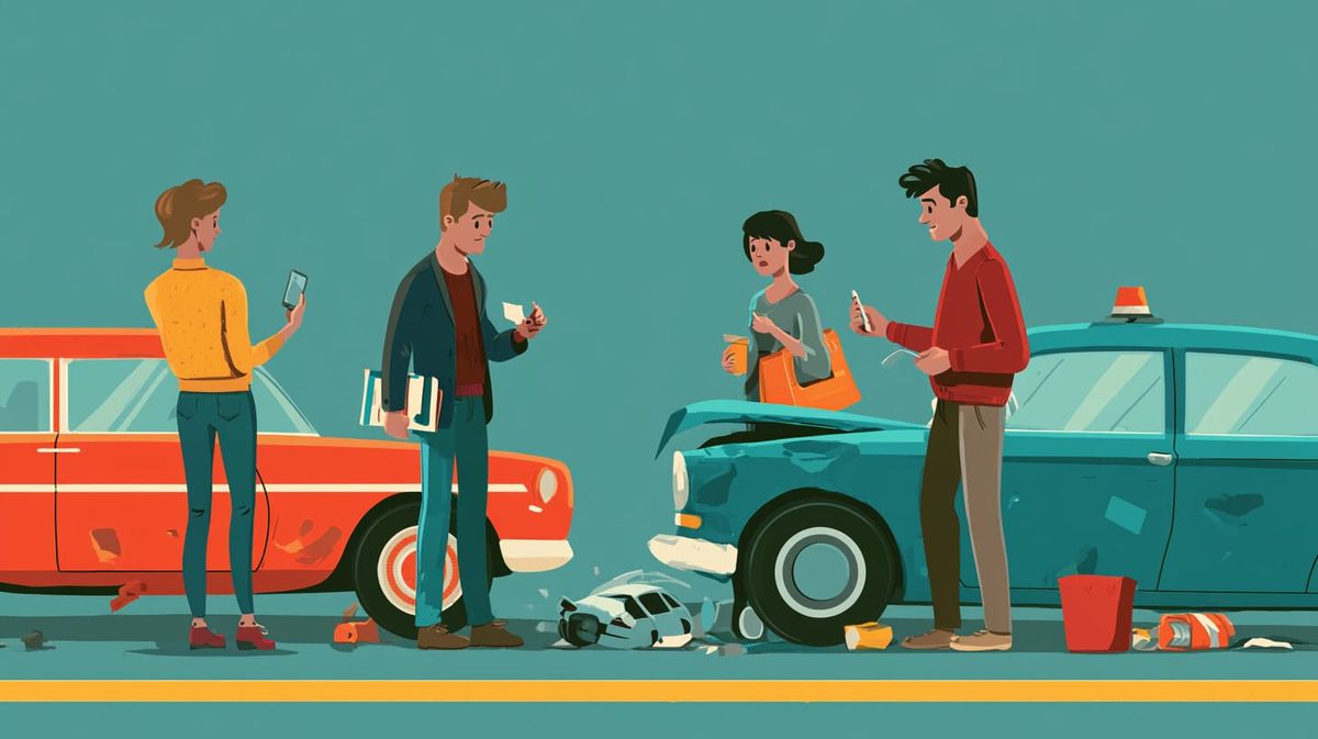 image of a car crash aftermat