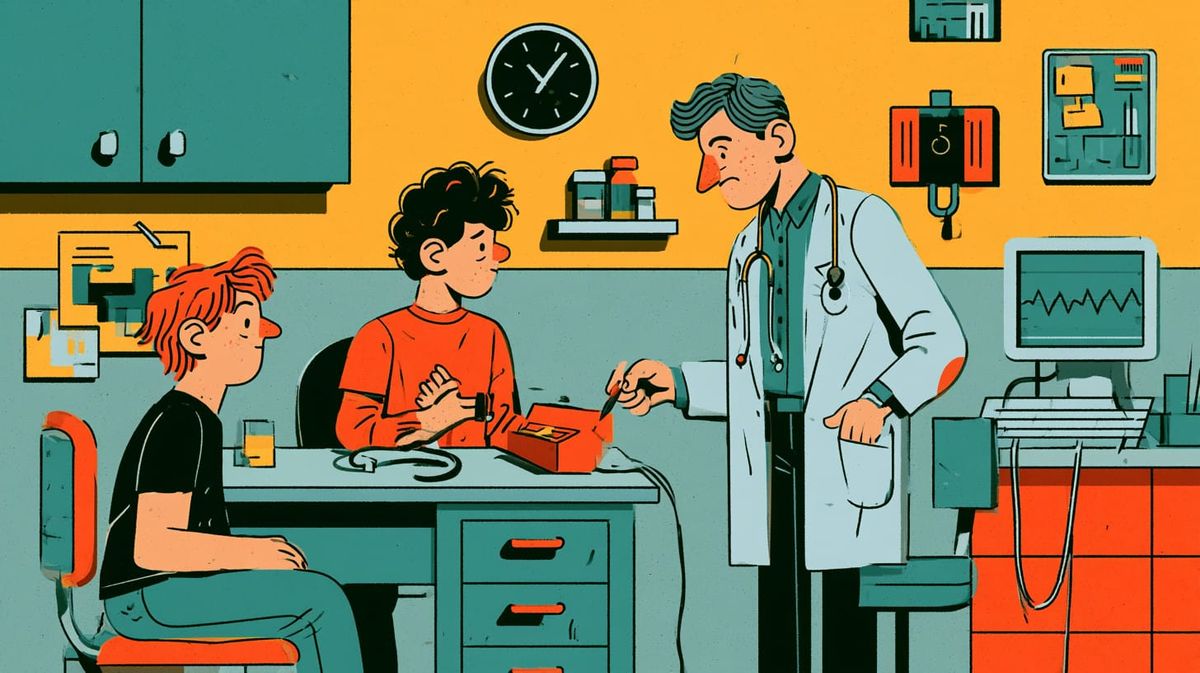 image of a doctor visit
